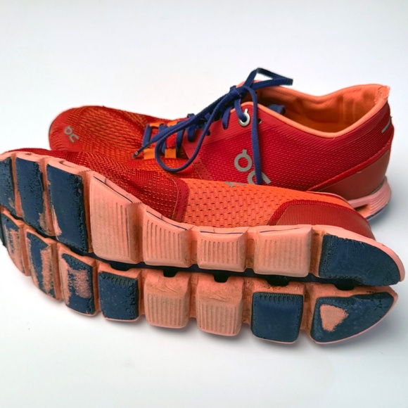 On Running Cloud X Women's Athletic Shoe - size 8.5 - Red Flash Color - Picture 7 of 8